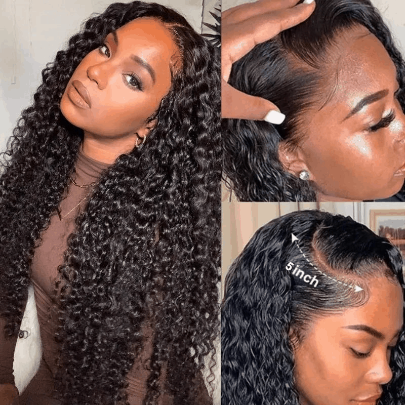 Affordable Jerry Curly 5 5 Lace Closure Wigs Soft Human Hair Remy Forte