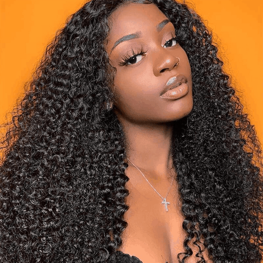 Remy Forte Kinky Curly Hair Bundles With Closure 4 Bundles With 4×4 Lace Closure Natural Color