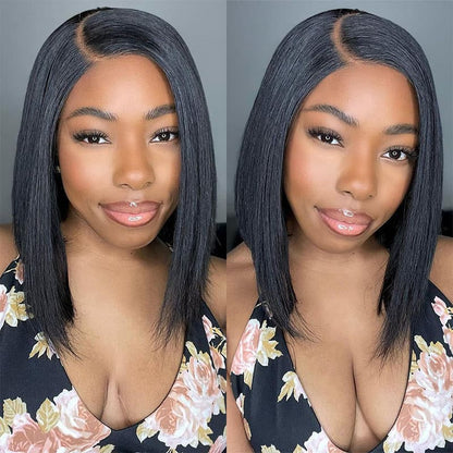 Bogo Free 6×4 Pre Cut Lace Kinky Straight And Free 5×5 Lace Bob Wig