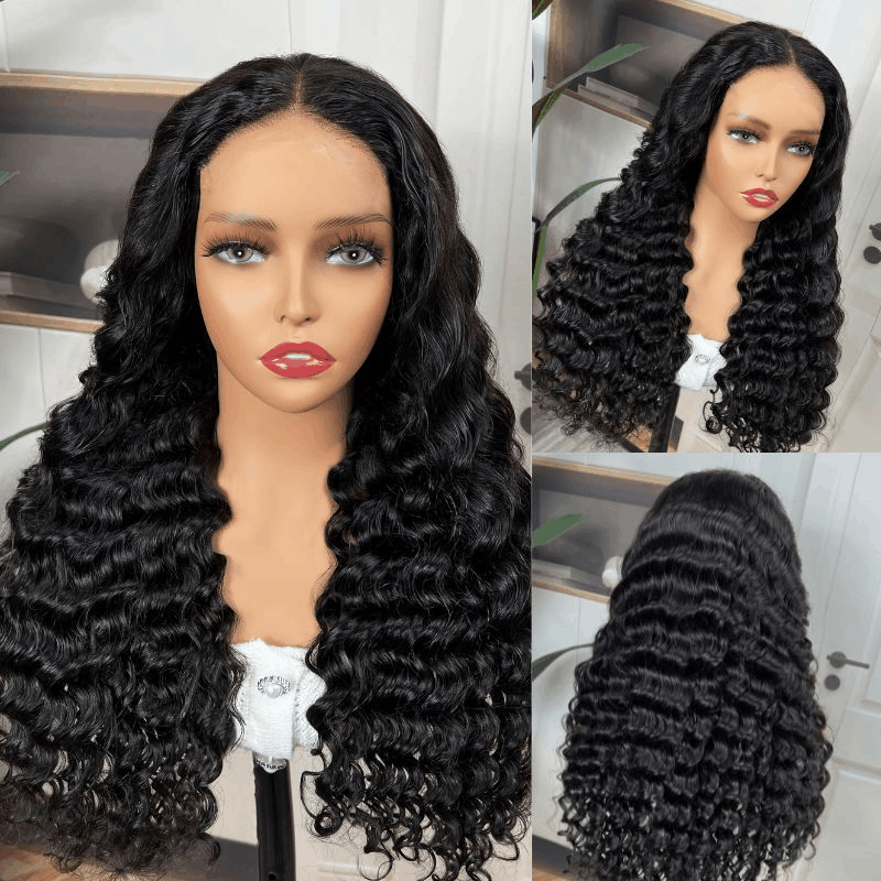 13×6 Skinlike Real HD Lace Front Wig Loose Deep Wave Glueless Wig Pre Plucked Human Hair Wig