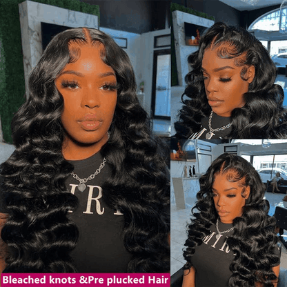 13×6 Skinlike Real HD Lace Front Wig Loose Deep Wave Glueless Wig Pre Plucked Human Hair Wig