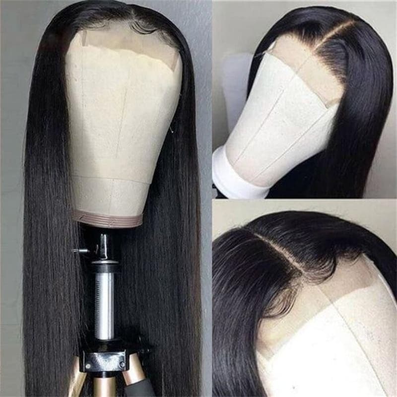 straight smooth wear and go human hair wigs