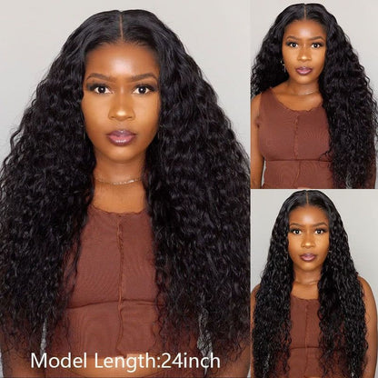 24 inch length black lace front wigs