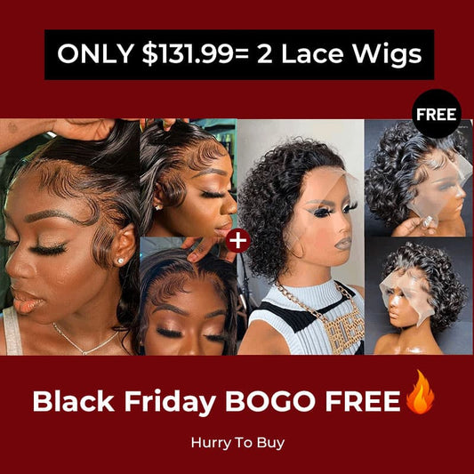 Bogo Free Body Wave 5×5 Lace Bob Wig And Curly Bob Lace Frontal Wig For Black Friday