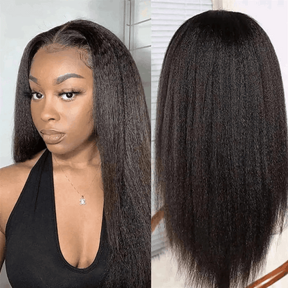 $99 Flash Sale Kinky Straight Wear Go Pre Cut Lace 5×5 Lace Closure Glueless Wig For Brand Day