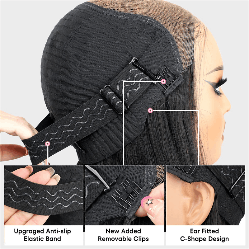 9×6 Parting Max Lace Straight And Body Wave Wear Go Glueless Mini Knots All Day Comfort Fit Wig