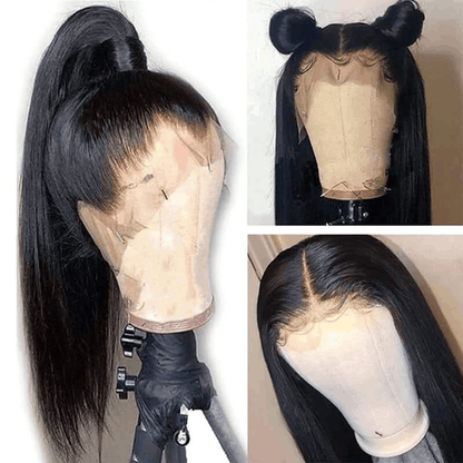 Affordable 4×4 And 13×6 Lace Frontal Wig Pre Plucked Thick Human Hair Wigs Straight 180% Density