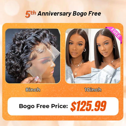 pixie cut curly lace wig and v part human hair wigs for sale