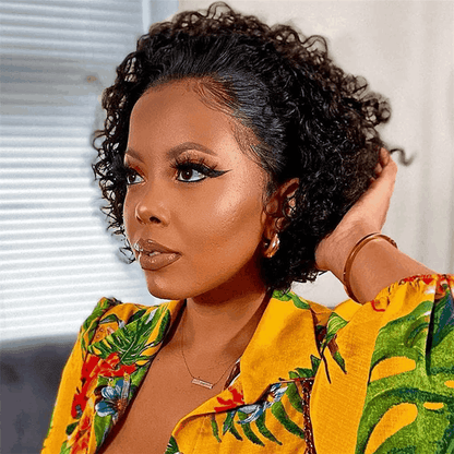 remy forte curly hair short bob wigs lace wig