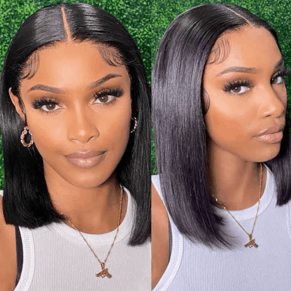 Body Wave 5×5 Pre Cut Lace Wig And 13×1 Lace Front Curly Bob Wig And V Part Bob Wig $199 Get 3 Wigs Sale