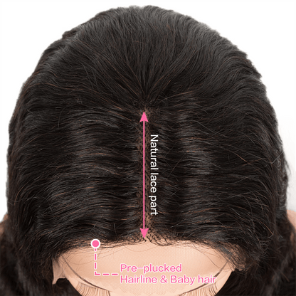 Pre-plucked Hairline Natural Lace Part