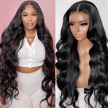 30-inch Huge Volume Black Natural Lace PartWigs