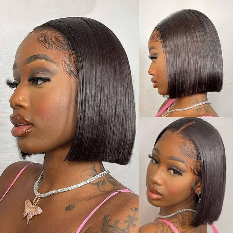 Bogo Free Headband Deep Wave Wigs And Short Bob 13×4×1 T Part Lace Wig For Black Friday