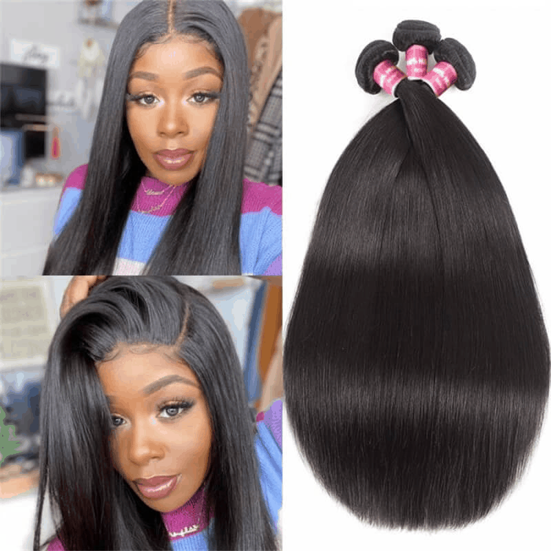 Brazilian Straight Body Wave Affordable Unprocessed Virgin Human Hair 1 Bundle 3 Bundles Human Hair Weave