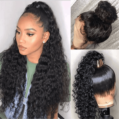 Tax Refund Season Flash Sale 360 Lace Frontal Wigs Pre Plucked Hairline Pull & Go 360 Lace Wig Natural Color