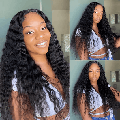 Flash Sale 360 Lace Frontal Wig Super Natural Pre Plucked Pull And Go 360 Wig Human Hair Wigs 180% Density 360 Wig