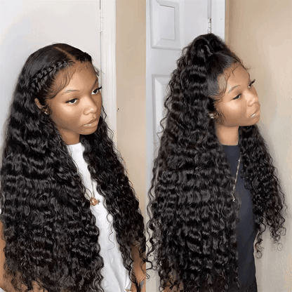 Flash Sale 360 Lace Frontal Wig Super Natural Pre Plucked Pull And Go 360 Wig Human Hair Wigs 180% Density 360 Wig