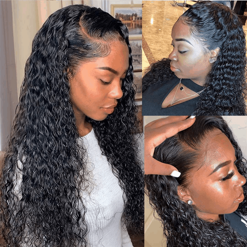 Flash Sale 360 Lace Frontal Wig Super Natural Pre Plucked Pull And Go 360 Wig Human Hair Wigs 180% Density 360 Wig