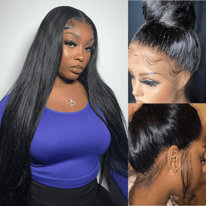 Tax Refund Season Flash Sale Full Lace Wigs Natural Black Full Scalp Lace Wigs