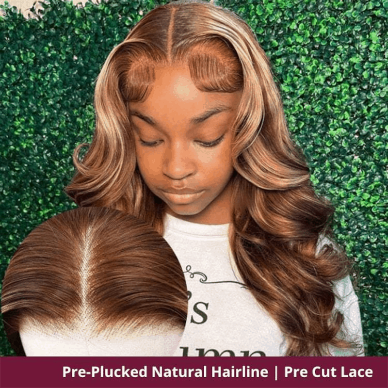 $121-$120 Code Save120 Highlight Body Wave Wear and Go Glueless Wigs Pre Cut Lace Body Wave