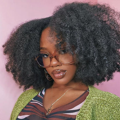 black afro kinky bulk hair