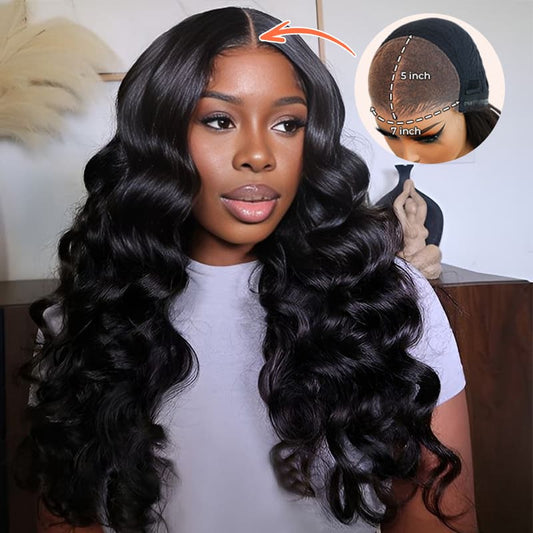 Flash Sale Free-Part Glueless Wig 210% Density 7×5 And 13×4 Pre-Cut Lace Body Wave Put On and Go Wig Beginner Wig