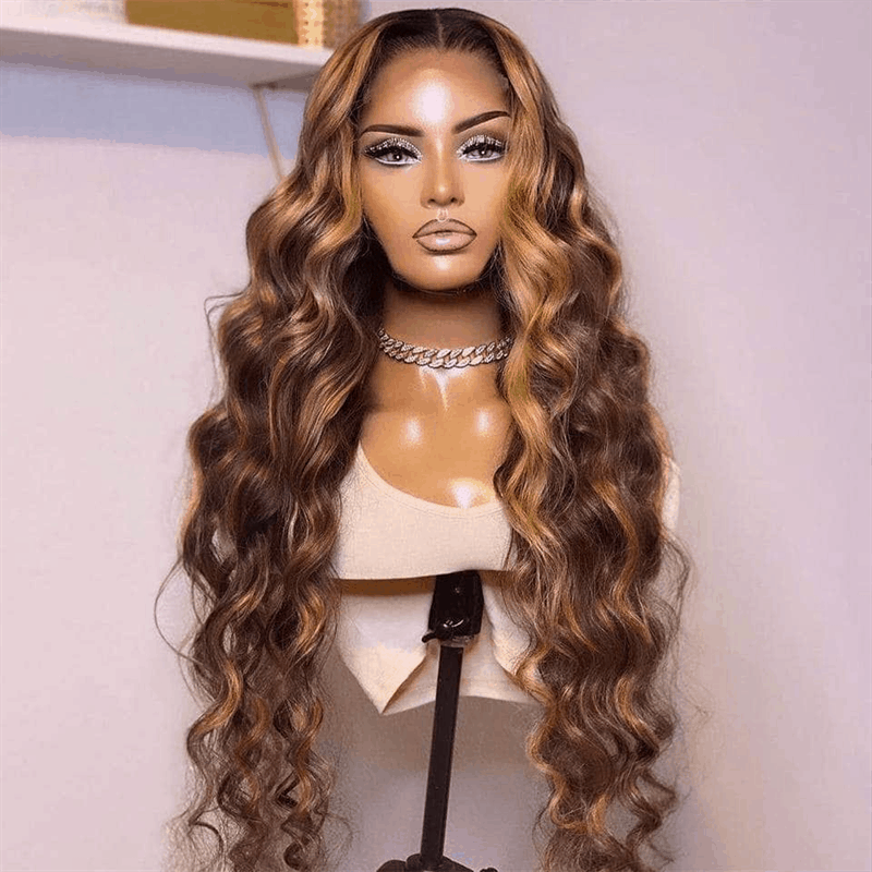 $121-$120 Code Save120 Highlight Body Wave Wear and Go Glueless Wigs Pre Cut Lace Body Wave