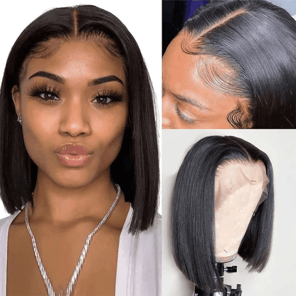 Kinky Straight 5×5 Pre Cut Lace Wig And Jerry Curly Headband Wig 13×4×1 T Part Lace Bob Wig $199 Get 3 Wigs Sale