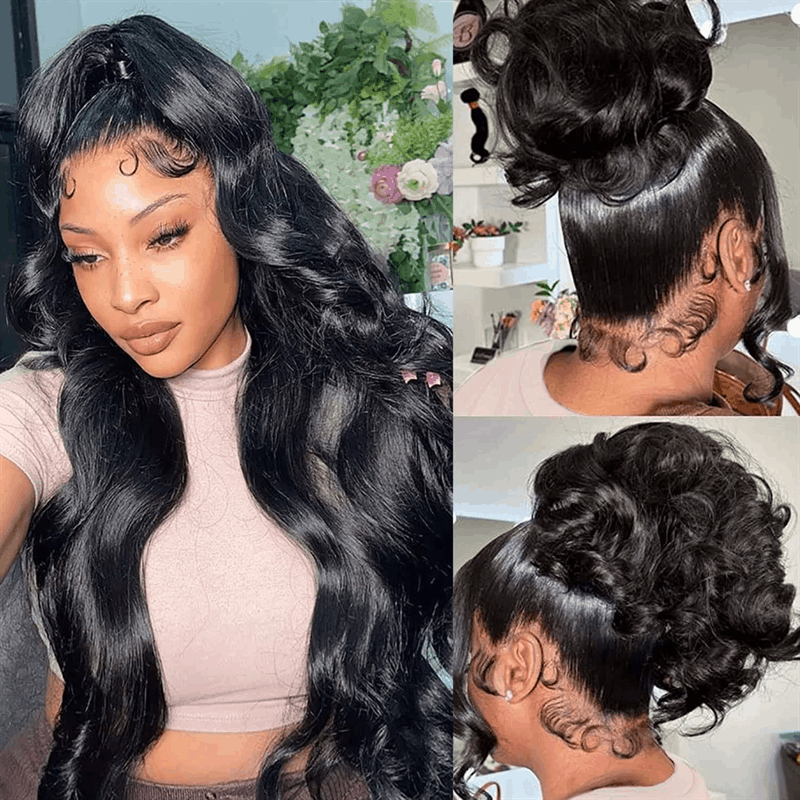 New Fashion 180% Density Full Lace Wigs Natural Black Full Scalp Lace Wigs