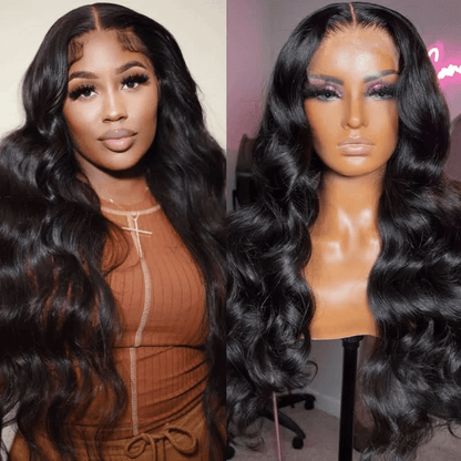 Pre-cut 4x4 HD Lace Closure Wigs Best Body Wave Wear And Go Wigs