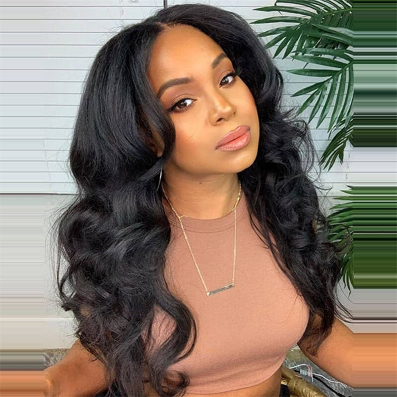 Pre-cut 4x4 HD Lace Closure Wigs Best Body Wave Wear And Go Wigs