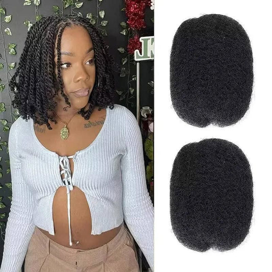 Remy Forte 100% Human Hair Afro Kinkys Bulk Tight Kinky Bulk Afro Hair Ideal for Making or Repairing Permanent Dreadlocks