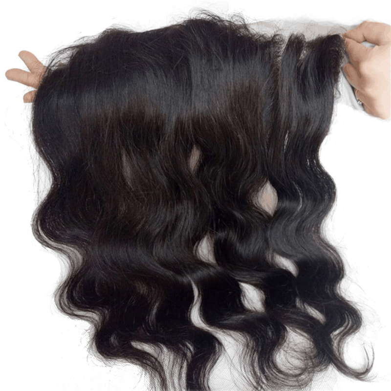 Remy Forte 13×4 Frontal Closure Body Wave With 4 Bundles Natural Color Virgin Human Hair Weave