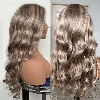 13×4 Lace Front Wigs #P10/613 Highlight Wig Straight And Body Wave Blonde Brown Highlights