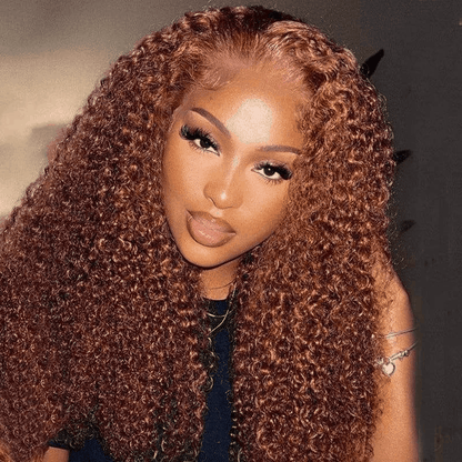 lace front human hair reddish hair color