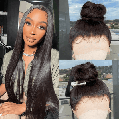 Flash Sale 360 Lace Frontal Wig Super Natural Pre Plucked Pull And Go 360 Wig Human Hair Wigs 180% Density 360 Wig
