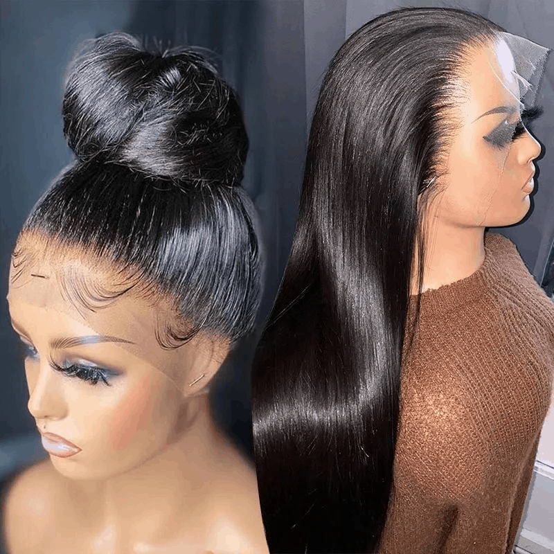 Flash Sale 360 Lace Frontal Wig Super Natural Pre Plucked Pull And Go 360 Wig Human Hair Wigs 180% Density 360 Wig