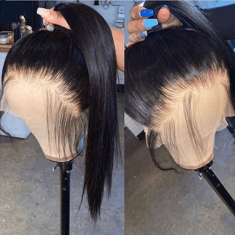 Flash Sale 360 Lace Frontal Wig Super Natural Pre Plucked Pull And Go 360 Wig Human Hair Wigs 180% Density 360 Wig