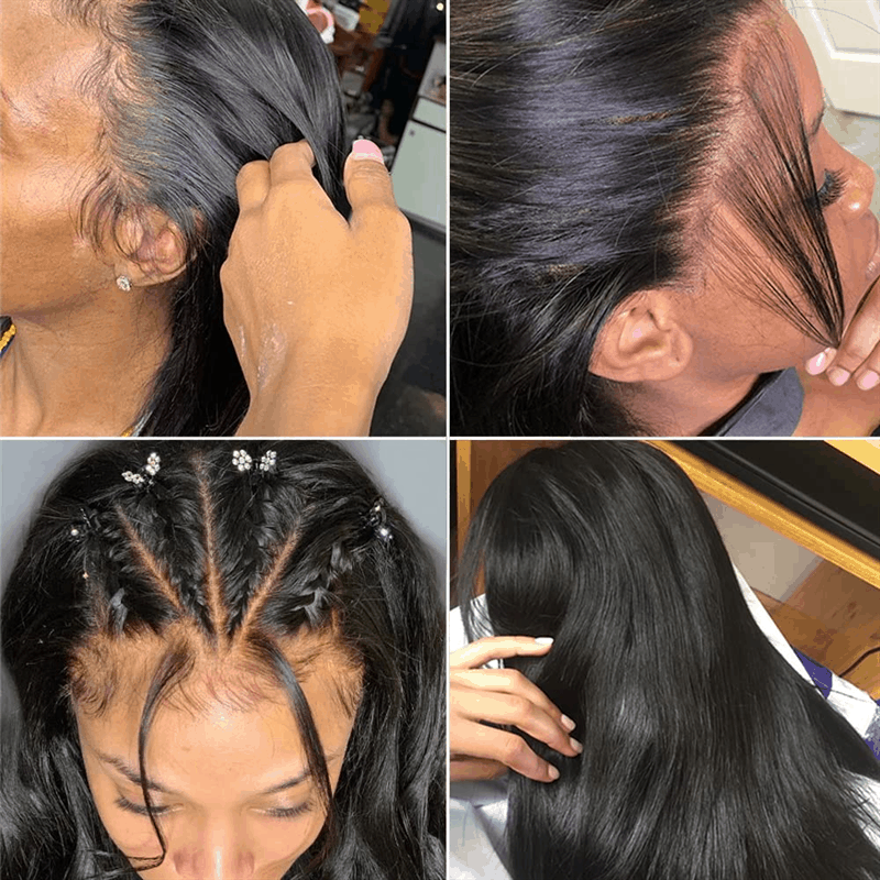 Flash Sale 360 Lace Frontal Wig Super Natural Pre Plucked Pull And Go 360 Wig Human Hair Wigs 180% Density 360 Wig
