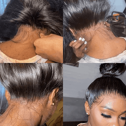 Flash Sale 360 Lace Frontal Wig Super Natural Pre Plucked Pull And Go 360 Wig Human Hair Wigs 180% Density 360 Wig
