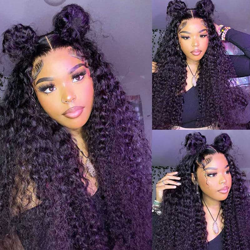Flash Sale 360 Lace Frontal Wig Super Natural Pre Plucked Pull And Go 360 Wig Human Hair Wigs 180% Density 360 Wig