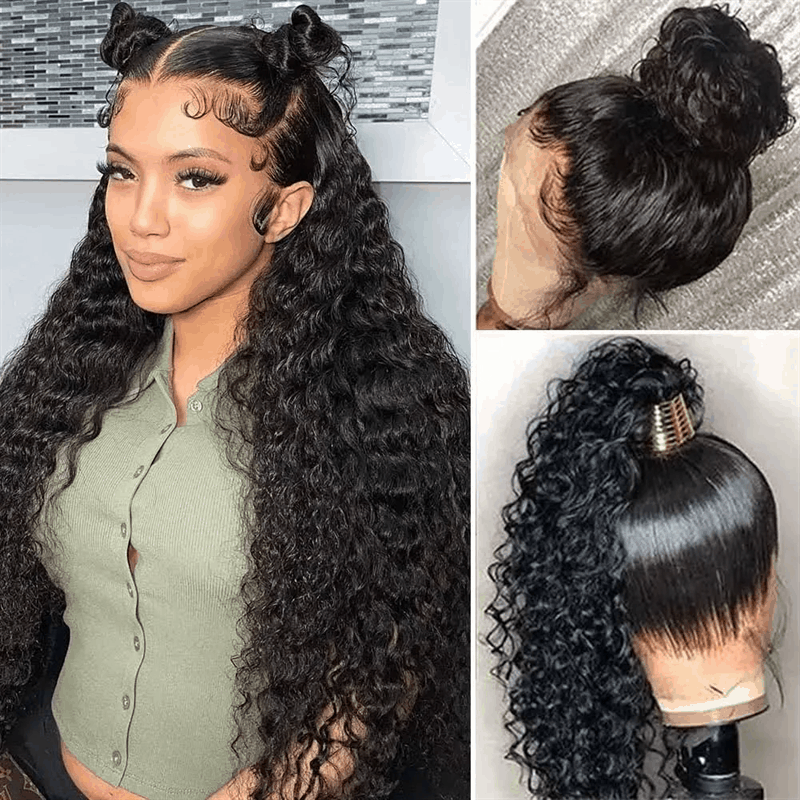 Flash Sale 360 Lace Frontal Wig Super Natural Pre Plucked Pull And Go 360 Wig Human Hair Wigs 180% Density 360 Wig