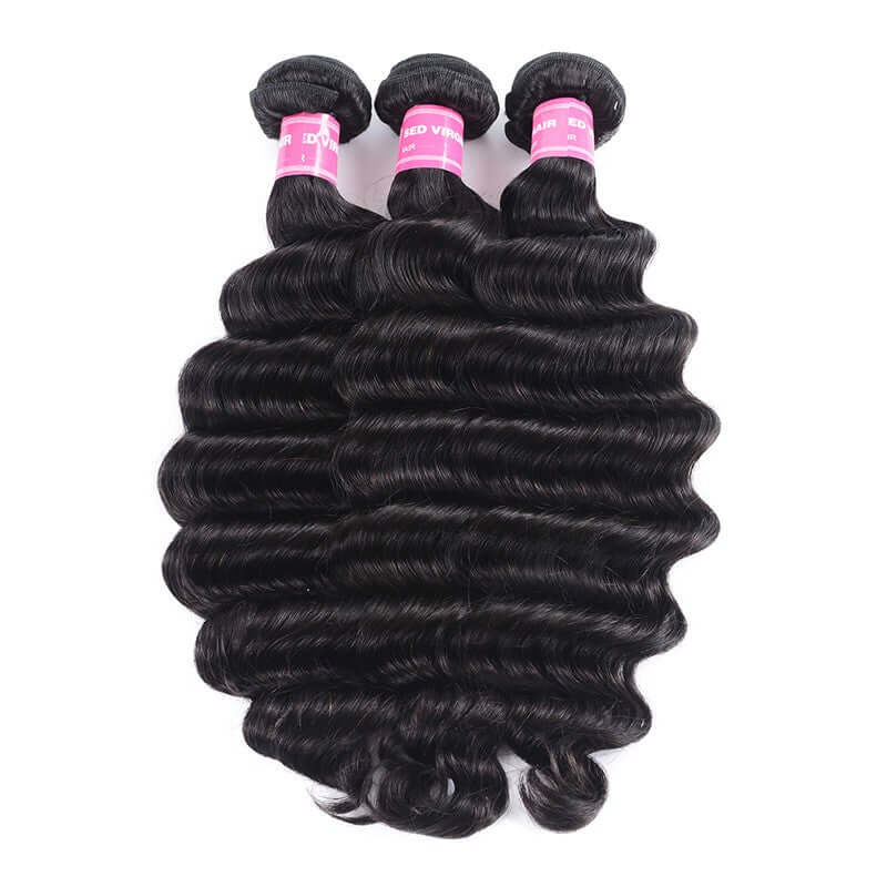 Remy Forte 3 Bundles Loose Deep Wave Hair Bundles On Sale 12-26 Inch 100% Human Hair