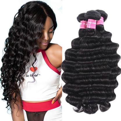 Remy Forte 3 Bundles Loose Deep Wave Hair Bundles On Sale 12-26 Inch 100% Human Hair