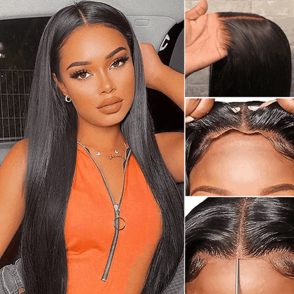 pre cut lace closure wig