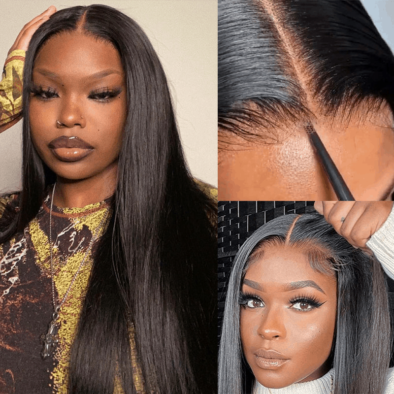 glueless straight human hair wigs