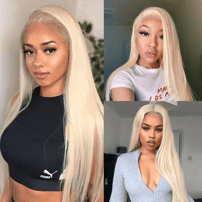 Remy Forte 613 Color Straight Hair Weaves 4 Bundles Blonde Straight Human Hair