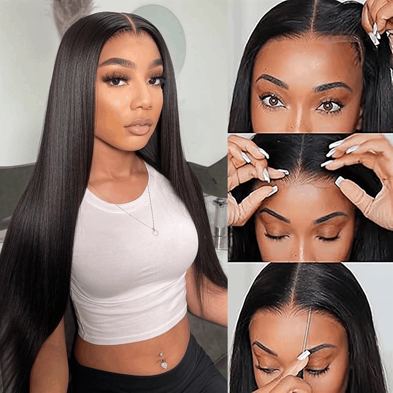 9×6 Parting Max Lace Straight And Body Wave Wear Go Glueless Mini Knots All Day Comfort Fit Wig