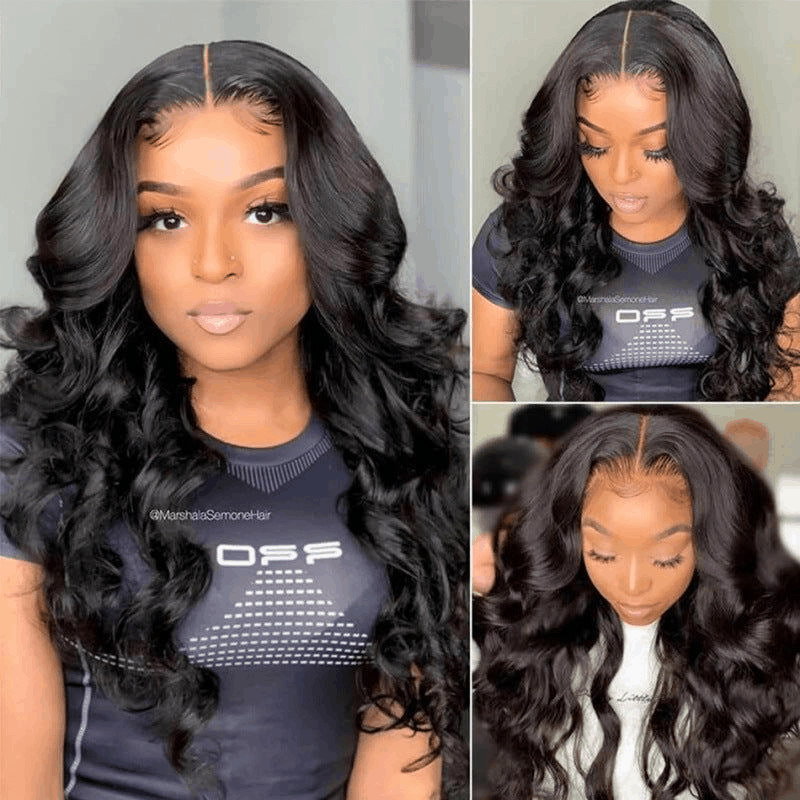 9×6 Parting Max Lace Straight And Body Wave Wear Go Glueless Mini Knots All Day Comfort Fit Wig