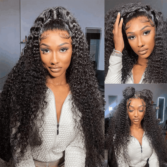 Remy Forte Best Full Lace Frontal Wigs Jerry Curly Virgin Human Hair Wig 180% Density